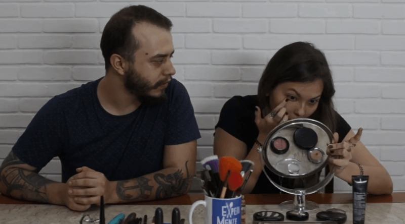 Desafio da maquiagem: Bruna vs Felipe